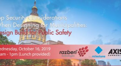 LIVE Event: Top Security Considerations When Designing for Municipalities: Design Build for Public Safety